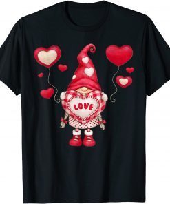 Love Gnome Valentines Day, Cute Heart Gnome Valentine 2022 Shirt