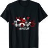 Love Gnome Valentines Day Nurse Life Healthcare Gnomes Heart Gift Shirt