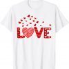 Love Red Hearts Cute Valentines Day Limited Shirt