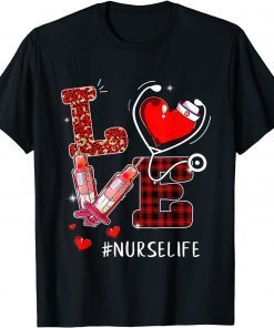 Love Stethoscope Heart School Nurse Valentines Day Unisex Shirt