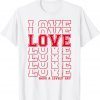 Love You - Cute Cursive Love Valentines Day Red Top Gift Shirt