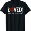 Loved John 3:16 Red Plaid Heart Christian Valentines Day Unisex Shirt