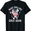 Make Grilling Great Again Trump USA Flag BBQ Grilling Gift Shirt