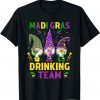 Mardi Gras Drinking Team Wine Party Lover Gnome Gift Shirt