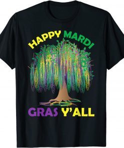 Mardi Gras Tree Beads New Orleans Festival 2022 Watercolor Unisex Shirt
