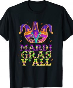 Mardi Gras Y'all New Orleans Mardi Gras Jester Crown Classic Shirt