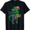 Mardi Grawr T Rex Dinosaur Mardi Gras Bead Costume Classic Shirt