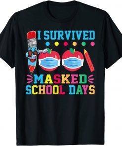 Masked 100 Days Of School Teacher Student Official Shirt