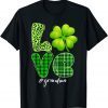Matching Family Love Grandma Shamrock Patricks Day Gift Shirt