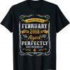 Mens Vinatge February 2018 4th Birthday 4 Years Old Classic Shirt