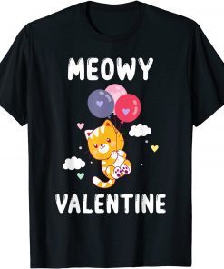 Meowy Valentine Cats Cute Kitten Cat Valentines Day Limited Shirt