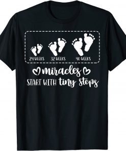 Miracles Start With Tiny Steps NICU Nurse Graduation Limited Shirt