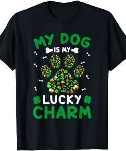 My Dog Is My Lucky Charms Paw Shamrock Lover Patrick's Day Official Shirt