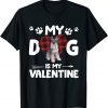 My Dog Is My Valentine Schnauzer Unisex Shirt