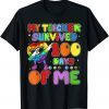 My Teacher Survived 100 Days Of Me Dabbing Heart Gift Shirt