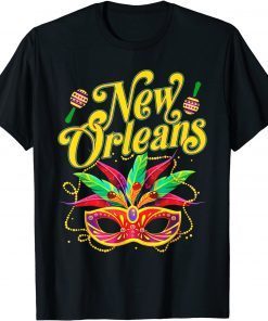 New Orleans Mardi Gras Mask Classic Shirt
