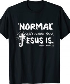 Normal Isn't Coming Back Jesus Is Revelation 14 Costume Classic Shirt