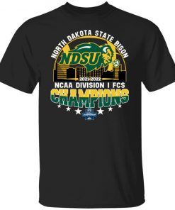 North Dakota State Bison NDSU 2022 Champions NCAA Division 1 FCS Unisex Shirt