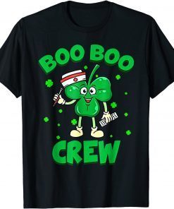 Nurse Boo Boo Crew Lucky Shamrock Clover St Patrick's Day Unisex Shirt