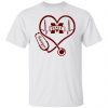 Nurse Love Mississippi State Bulldogs Heartbeat Gift Shirt