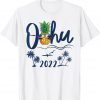 Oahu Hawaii 2022 Hawaiian Pineapple Sunglasses Vacation Unisex Shirt