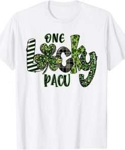 One Lucky PACU Nurse leopard plaid St Patrick’s Day 2022 Gift Shirt
