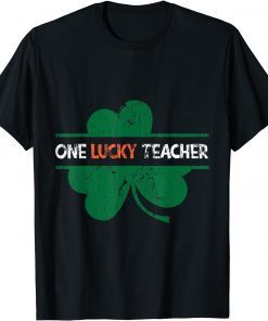 One Lucky Teacher Shamrock St Patrick’s Day Appreciation Unisex Shirt