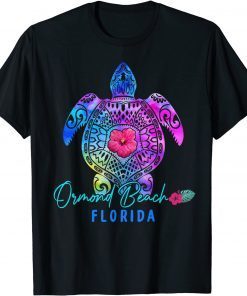 Ormond Beach Florida Tie Dye Sea Turtle Vacation Unisex T-Shirt