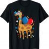 Party Giraffe Balloons 4th Of July USA American Flag Classic Shirt