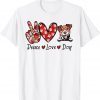 Peace Love Jack Russell Terrier Dog Lovers Leopard Print 2022 Shirt
