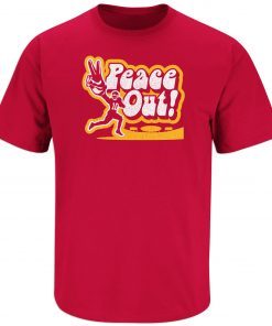 Peace Out Kansas City Football Fans Classic Shirt