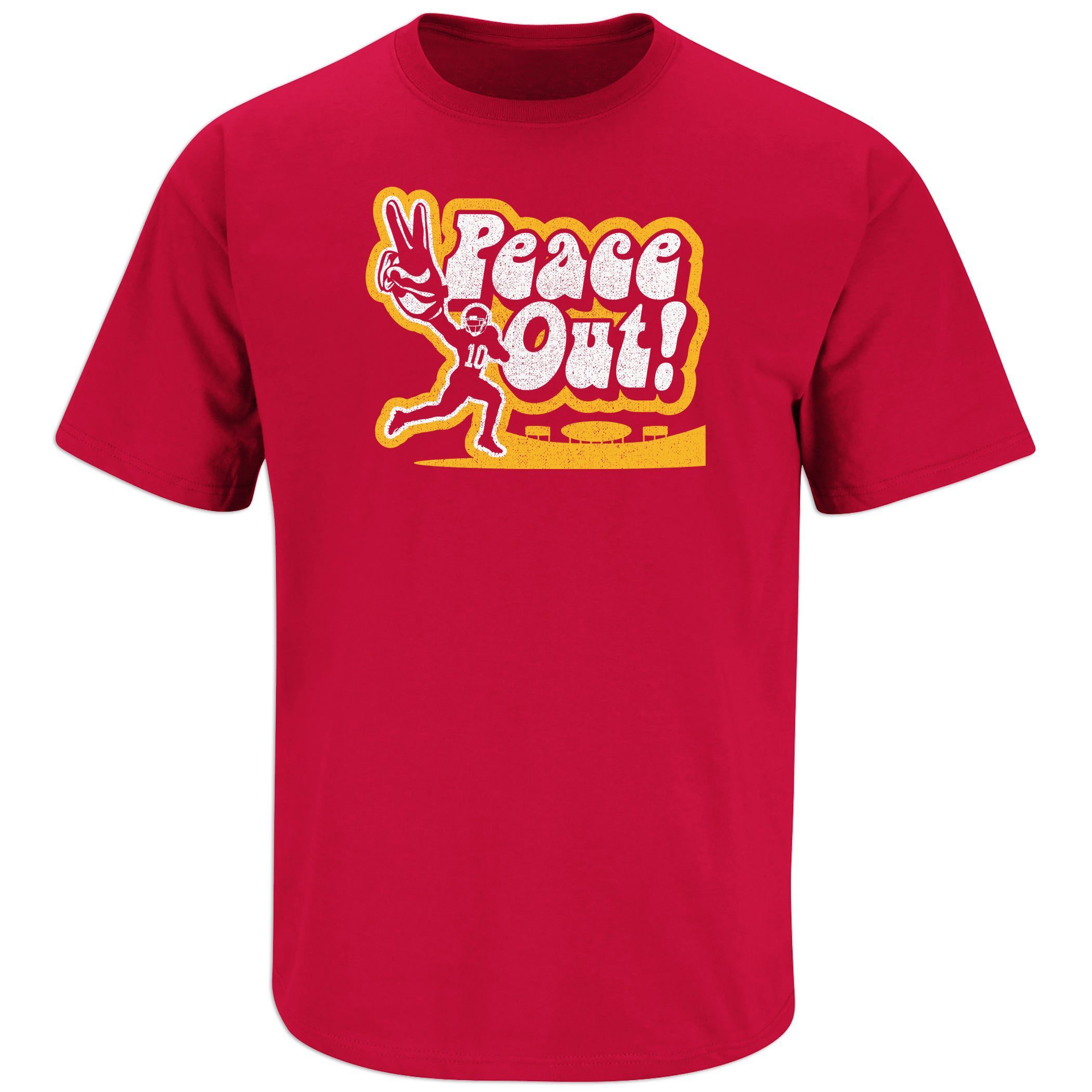 Peace Out Kansas City Football Fans Classic Shirt Peace Out Kansas City Football Fans Classic Shirt