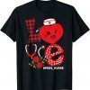 Pediatric PEDS Nurse Valentines Day Love Heart Stethoscope Classic Shirt