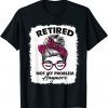 Pink Leopard Retired 2022 Not My Problem Anymore Bleached Classic Shirt