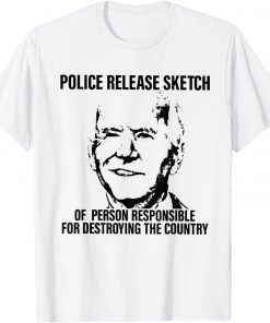 Police Release Sketch Of Person Responsible For Destroying Gift T-Shirt