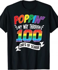 Poppin Through 100 Days Of School Shirt Teacher Student Gift Shirt