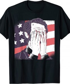 President Lincoln Facepalm Republican Distressed Gift Shirt