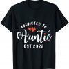 Promoted To Auntie EST 2022 Mothers Day Unisex Shirt
