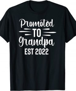 Promoted To Grandpa Est. 2022 Future Grandfather Classic Shirt