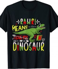 Rawr Valentine Dino Classic Shirt