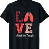 Respiratory Therapist Valentines Day Red Plaid Hearts Limited Shirt