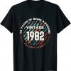 Retro 40th Birthday Est 1982 Vintage Old Limited Edition T-Shirt