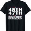 Save America Again Trump 2024 45th 47th US Flag Gift Shirt