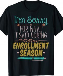 School Registrar Enrollment Appreciation Classic Shirt