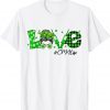 Shamrock Love CMA Life St Patricks Day Messy Bun Womens Gift Shirt