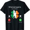 Shenanigans Are Calling St Patricks Day Irish Clover Gift Shirt