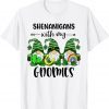 Shenanigans With My Gnomies Shamrock Rainbow St Patricks Day Gift Shirt