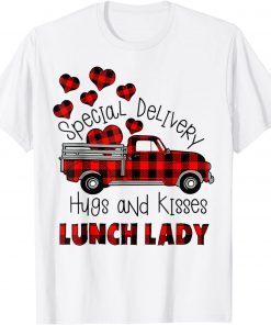 Special Delivery Hug and Kisses Lunch Lady Valentine's Day T-Shirt
