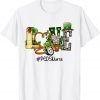 St Patricks Day PEDS Nurse shamrock Irish LOVE Stethoscope Gift Shirt
