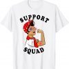 Support Squad Women Sunglasses Heart Disease Awareness Unisex T-Shirt